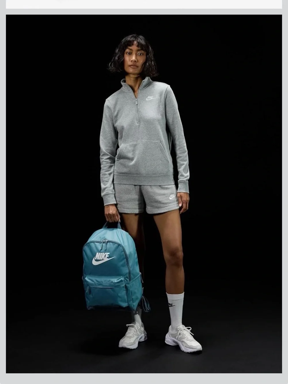 Nike Heritage Backpack Light Blue/Teal Classic Logo Swoosh